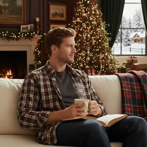 VTG Ralph Lauren Christmas Plaid Rugby Campus Classics Plaid Flannel XL 2004